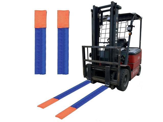 Forklift Accessories, Fork Covers, for forklifts 36'-42' long and 3'-7' wide, Made of Thickened Nylon to Prevent Scratching Goods, Suitable for.