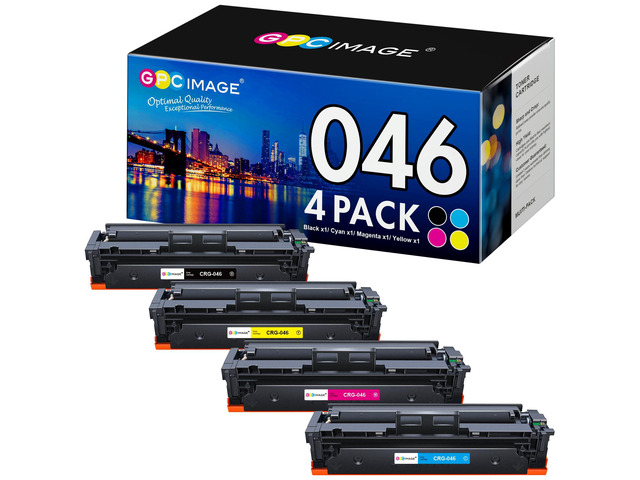Toner Cartridge Compatible for Canon 046 046H CRG-046 for Color ImageCLASS MF733Cdw MF731Cdw MF735Cdw LBP654Cdw Printer Tray (Black, Cyan, Magenta,...