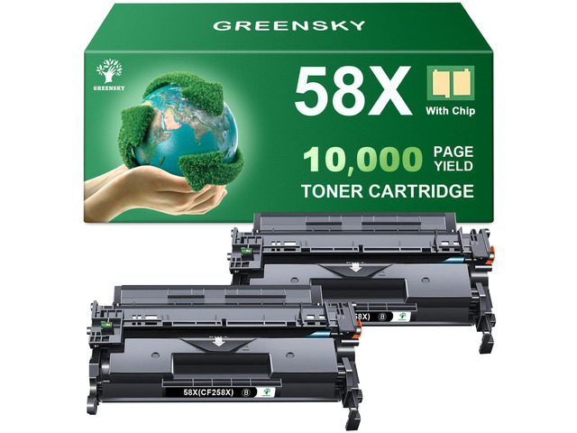 Compatible 58X Toner Cartridge Black (with Chip) Replacement for HP 58X CF258X 58A CF258A Toner Cartridge High Yield for LaserJet Pro MFP M428fdw...