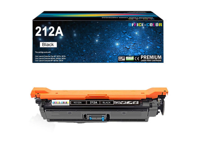 212A Black Toner Cartridges Replacement for HP 212A W2120A M554, M555 M578 Compatible for HP Color LaserJet Enterprise M555,M554,MFP M578 Series...