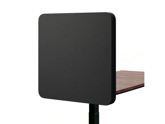 Desk Privacy Panel Sound Absorbing & Proof Desk Divider for Office 24 x 24 Inch Clamp-on/Screw-on Acoustic Desk Back Panel Partition,Dark Gray