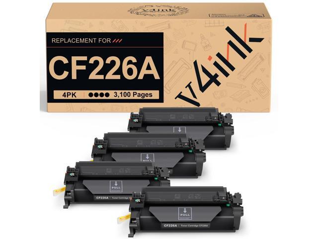 CF226A Toner Compatible for HP 26A CF226A Toner Cartridge Black 4Pack Replacement for M402n M402dn M402dne M402dw M426fdw M426fdn M426dw M402.