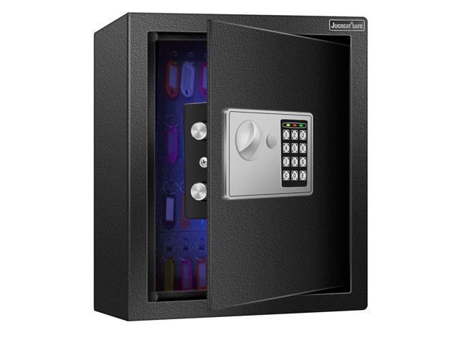 80 Keys Cabinet with Sensor Light,Electronic Key Safe,Pin Code Keyless Storage Box for Keys,Secure Wall Mount Safe with 80 Key Tags