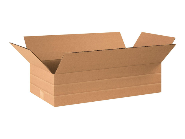 MD24126 Multi-Depth Corrugated Cardboard Box 24' L x 12' W x 6' H, Kraft, for Shipping, Packing and Moving (Pack of 20)