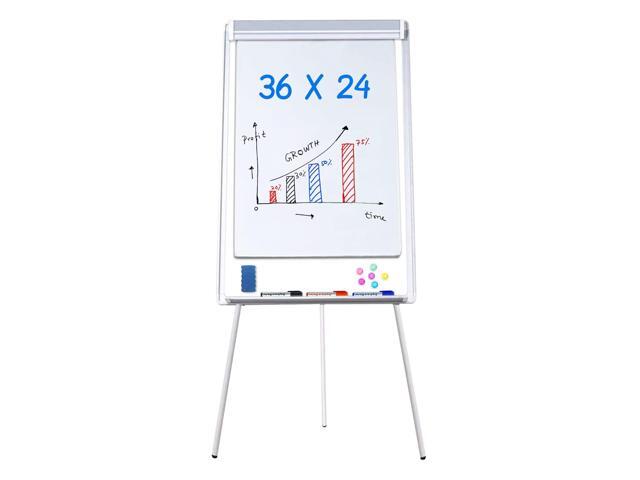 Easel White Board - Magnetic Tripod Whiteboard Portable Dry Erase Board 36 x 24 inches Flipchart Easel Board Height Adjustable, 3' x 2' Portable...