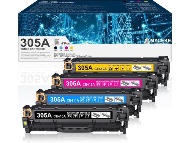 305A Toner Cartridge Replacement for HP 305A CE410A CE411A CE412A CE413A Work for Laser Pro 400 Color M451dn M451dw M451nw Pro 300 M375nw M475dw.