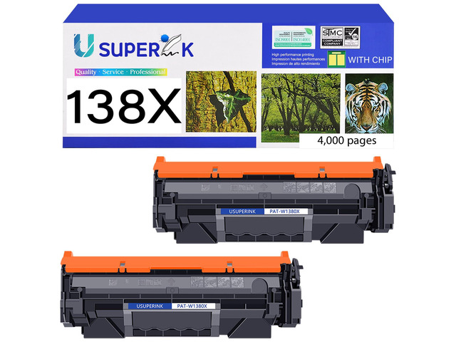 138X Black Toner Cartridge Compatible for HP LaserJet Pro 3001dw W1380X 138A W1380A Toner Cartridge to use with LaserJet Pro 3001fdw MFP 3101fdw...