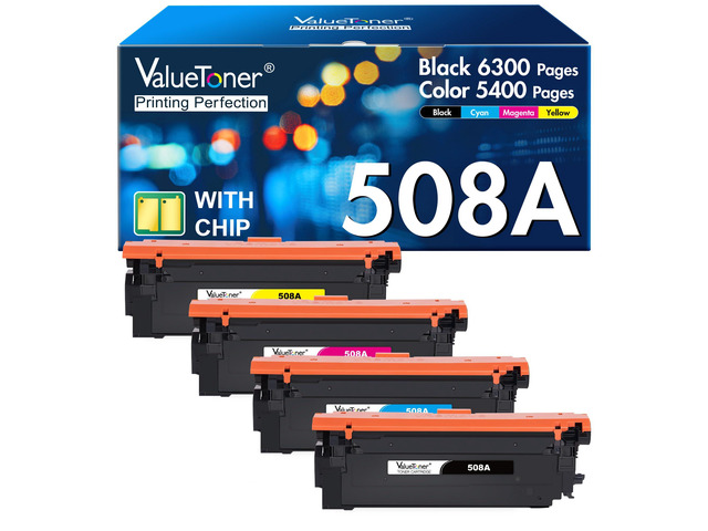 508A Toner Cartridge Compatible for HP 508A 508X Toner Cartridge High Yield CF360A CF361A CF362A CF363A Work for HP Color LaserJet M552 M552dn...