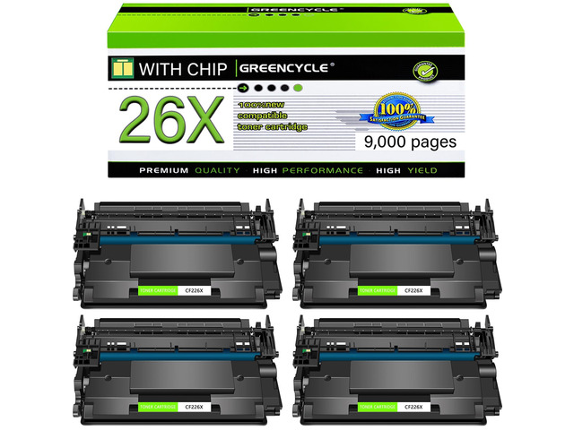 Compatible Toner Cartridge Replacement for HP 26X CF226X for LaserJet Pro M402n M402dn M402dw M402dne, MFP M426fdw M426fdn Printer Enhanced Version...