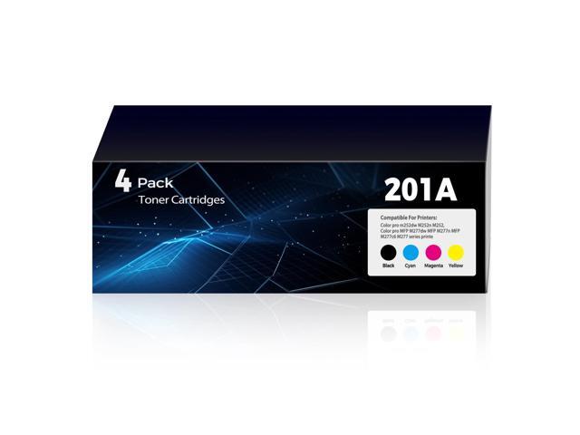 201A 201X Toner Cartridges Replacement Pro MFP M277dw M252dw for HP 201A 201X Toner (with Chip) CF400A CF400X CF401A CF402A CF403A Works for M277c6...