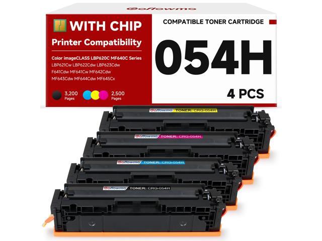 054H Toner Cartridge Set 4 Pack Replacement for Canon 054 High Capacity Compatible for Canon ImageCLASS MF640C LBP620C Series MF644Cdw MF642Cdw...