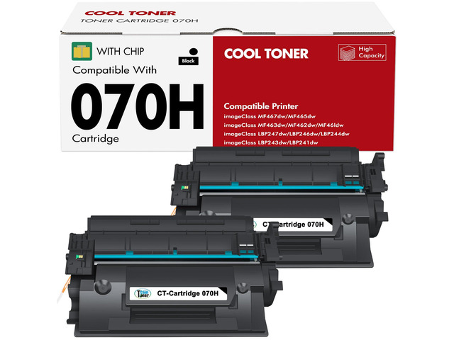 070H 070 Black Toner Cartridge for Canon 070H 070 MF465dw Toner CRG070H Compatible for Canon CRG-070H ImageCLASS MF465dw MF462DW LBP247dw LBP240...