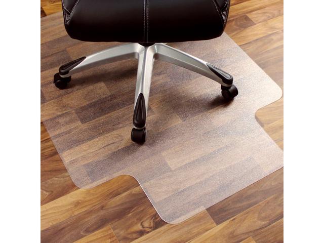 Heavy Duty Polycarbonate Office Chair Mat for Hardwood Floors 48' x 51' Transparent Hard Floor Protector with Lip Multiple Sizes
