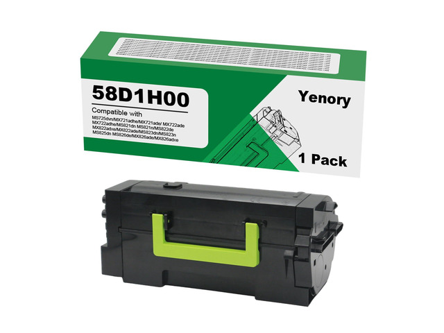 58D1H00 Black High Capacity Toner Cartridge Replacement for Lexmark 58D1H00 58D1U00 58D1000 58D1X00 Toner Cartridge for MS725 MS821 MS822 MS823...