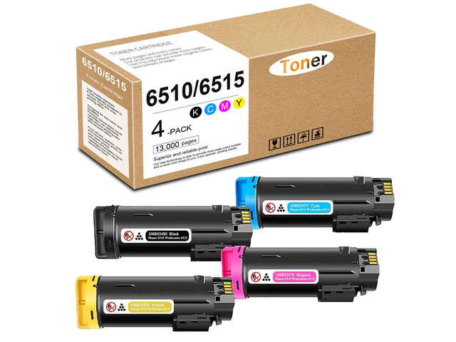 Workcentre 6515/ Phaser 6510 High Capacity Toner Cartridge 106R03480 106R03477 106R03478 106R03479 Replacement for Xerox Phaser 6510/ Workcentre...