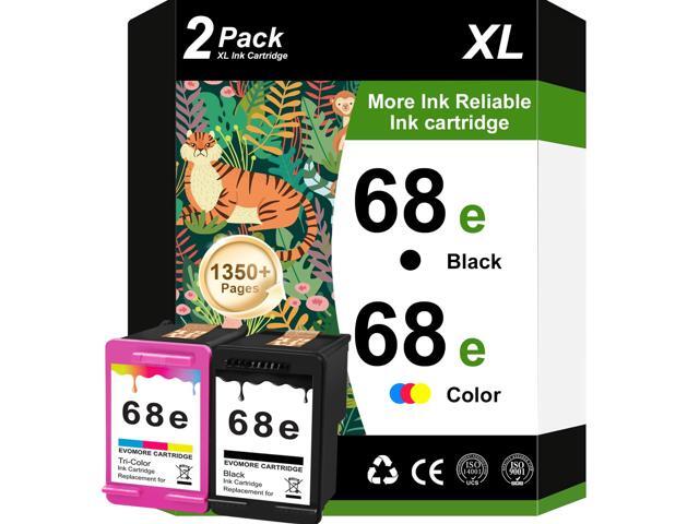 68XL Ink Cartridge Black & Color High Yield Replacement for HP 68xl Ink cartridges for Envy 6152e,6155e,6552e,6555e,6558e Printer (1 Black and 1...