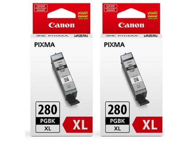PGI-280XL Ink Cartridge Pigment Black 2 Pack in Retail Packing