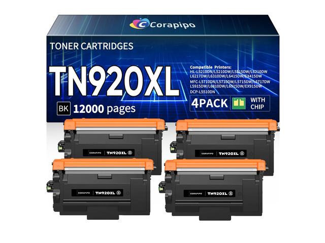 TN920XL Toner Cartridge HL-L6210DW Compatible for Brother TN920 TN920XL 920XL toner with brother HL-L6210DW HL-L5210DW MFC-L5710DW HL-L6210DWT...