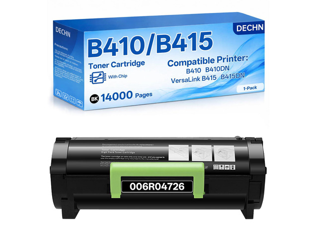 B410 Toner Cartridge B415 Black Toner 14,000 Pages Ultra High Yield Compatible with Xerox B410 VersaLink B415 B415DN Printer/006R04726 Toner with Chip