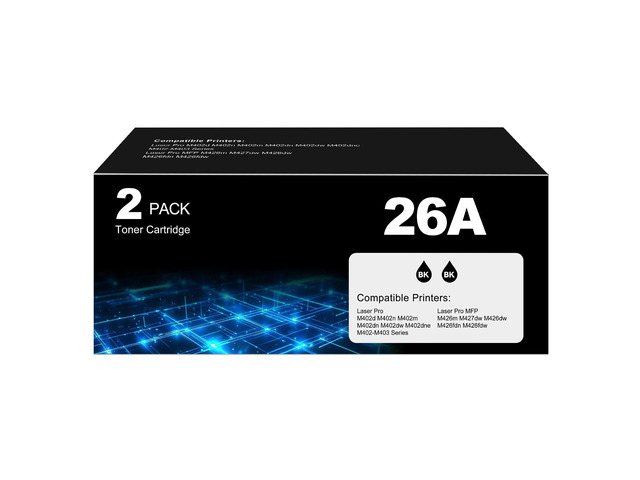26A Toner Cartridge Black for HP 26A CF226A 26X CF226X Printer Laser Jet Pro M402n M426fdw Toner Cartridges M402dn M402dw M402m M402 Pro MFP M427dw...