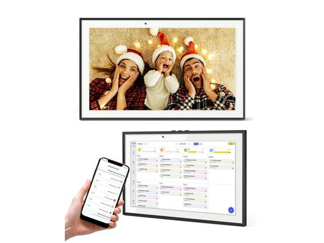 15.6 Inch Digital Calendar Chore Chart, Smart Digital Calendar Wall Planner Picture Frame with HD Touch Screen, Desk & Wall Mount Planner for.