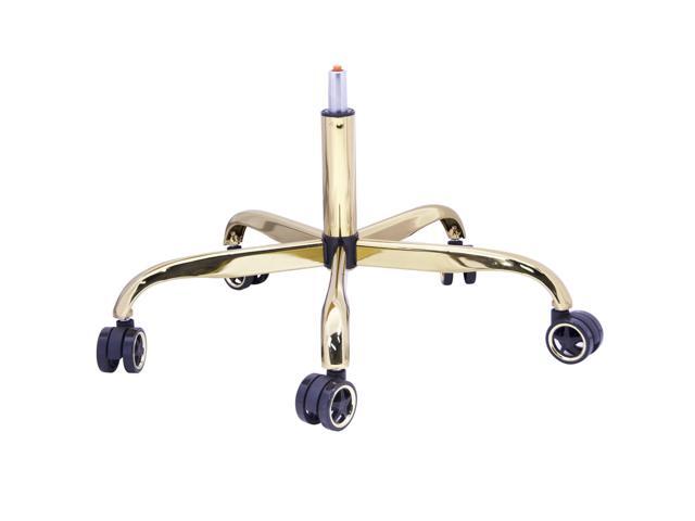 28 Inch Office Chair Metal Base Replacement Heavy Duty Computer Chair Base Part with 5 Casters 1 Gas Lift Cylinder