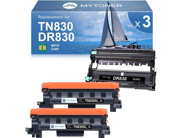 TN830XL DR830 Compatible for Brother TN830 XL/V/R DR830 Drum Unit L2640DW TN-830XL DR830 Black High Yield for DCP-L2640DW HL-L2460DW L2480DW...