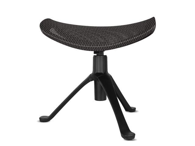 Footrest for Desk Adjustable Height 2-in-1 Function, Gray Rotatable Ergonomic Under Desk Footrest Ottoman Stool Rolling Leg Rest for Home Office