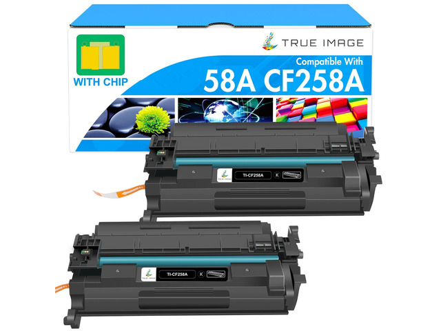 58A Toner Cartridge Black CF258A 58X CF258X M428fdw with Chip Ink 2 Pack Replacement for HP 58A CF258A with Chip for HP LaserJet Pro MFP M428fdn...