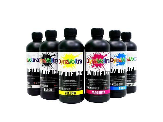 6 x 500ML UV DTF Ink for UV DTF Printer Compatible with Ep XP600 TX800 i3200 L805 1390 DX5 DX6 DX7 i1600 DX10 Fast-Drying, Vivid Direct to Film...