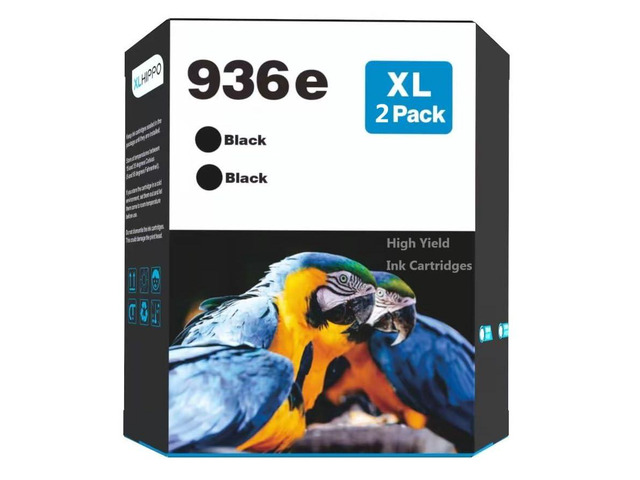 936e Black Replacement for HP 936e 936 Black Ink Cartridge for HP Printers 9125e 9120e Series, for OfficeJet Pro 9130e 9135e 9730e 9120 9130 (2...