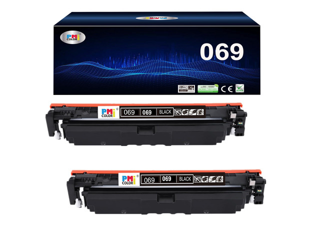 069 Black Toner Cartridges Replacement for Canon 069 Toner Cartridge Compatible for Canon Color MF753Cdw, MF751Cdw LBP674Cdw Printers (2 Pack)