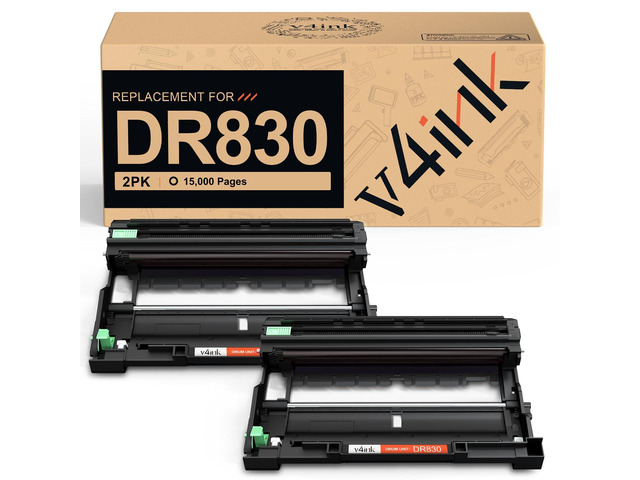 DR830 Drum Replacement for Brother DR-830 Drum Unit 2-Pack (Not Toner) Works with TN830XL Toner Compatible for Brother HL-L2460DW DCP-L2640DW...