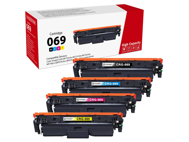 069 Toner Cartridge Set Replacement for Canon MF753Cdw MF753Cdw ii 069 Toner Cartridge Compatible for imageCLASS MF751Cdw MF751Cdw lI MF753Cdw II...