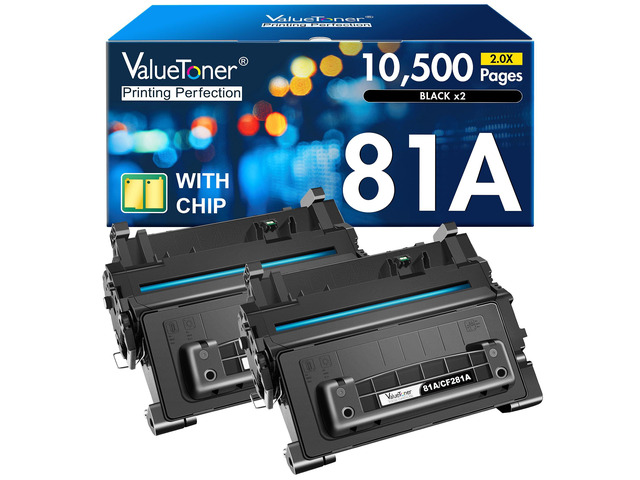 CF281A 81A Black Toner Cartridge Replacement for HP 81A Black Toner Cartridge 81X CF281X Toner for HP 281A Work with LaserJet Enterprise MFP M604...