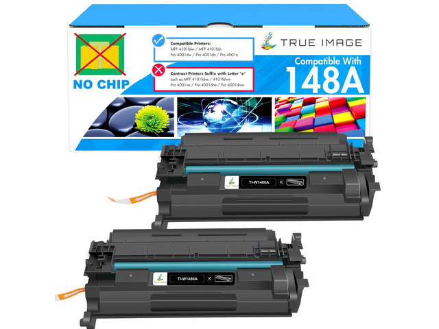 No Chip 148A 148X Toner Cartridge Black High Yield W1480A 4001n MFP 4101fdw Compatible for HP 148A 148X 148 W1480X W1480A LaserJet Pro 4001n...