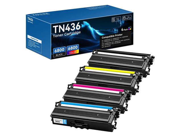 TN436 TN 436 Toner with Chip Compatible for Brother TN433 TN436 TN431 Work for Brother MFC-L8900CDW HL-L8360CDW HL-L8260CDW MFC-L8610CDW...