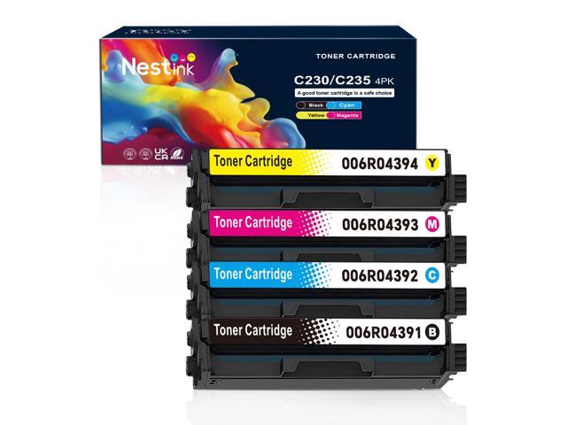 C235 Toner Cartridge for Xerox c230 C235/DNI Color Multifunction Printer,4500-5500 Pages High-Yield Ink Cartridge Replacement 006R04391 006R04392.