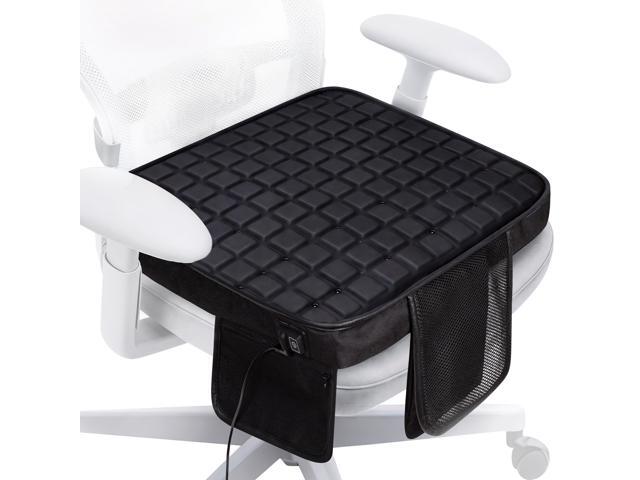 Cooling Seat Cushion with Fan, for Dad, 5V2A USB Powered (No Battery), Gel Cooling Seat Pad with 3-Speed Airflow, Plug-in Portable Seat Cushion for.