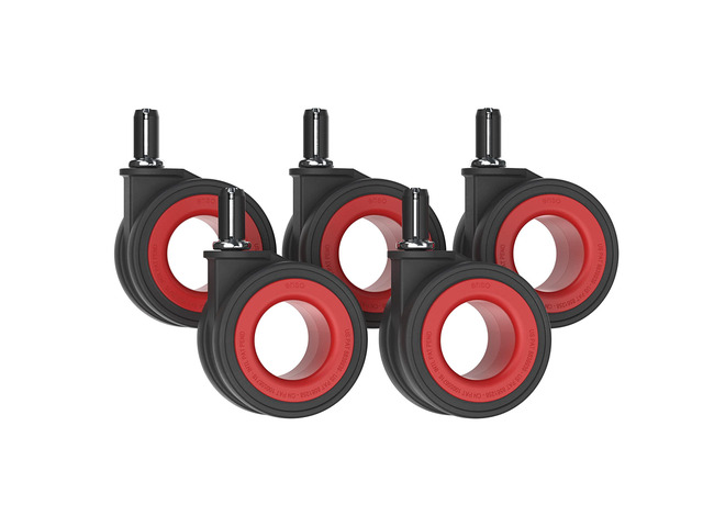 Hubless Heavy Duty Caster Wheels for Office Chair, Set of 5, 70mm Premium Replacement Casters, Quiet Smooth Roll, Hardwood Floor Safe Soft...