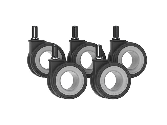Hubless Heavy Duty Caster Wheels for Office Chair, Set of 5, 70mm Premium Replacement Casters, Quiet Smooth Roll, Hardwood Floor Safe Soft...