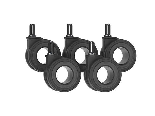 Hubless Heavy Duty Caster Wheels for Office Chair, Set of 5, 70mm Premium Replacement Casters, Quiet Smooth Roll, Hardwood Floor Safe Soft...