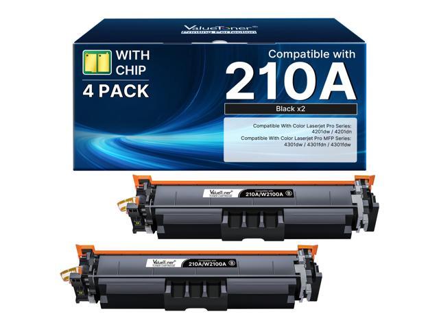 210A Black Toner Cartridges 2 Pack for HP 210X 210A 4301fdw 4301fdn Compatible for HP Color Laserjet Pro MFP 4301fdw Toner, 4301fdn Pro 4201dw...