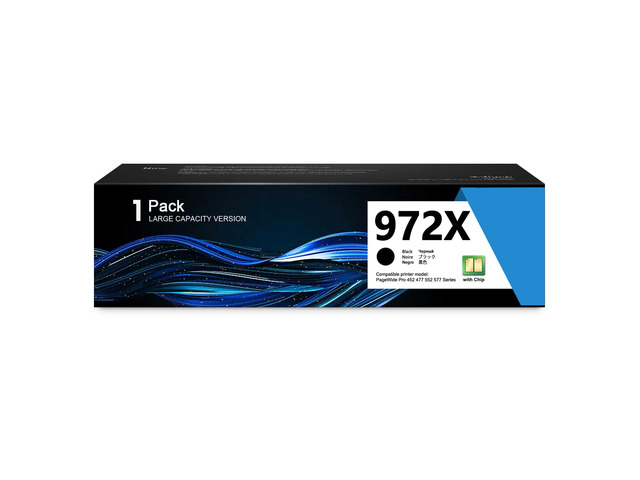 972X High Yield Black PageWide Cartridge F6T84AN Compatible Replacement for HP972X Black Ink Cartridge 972A Works with PageWide Pro 452dn 452dw...