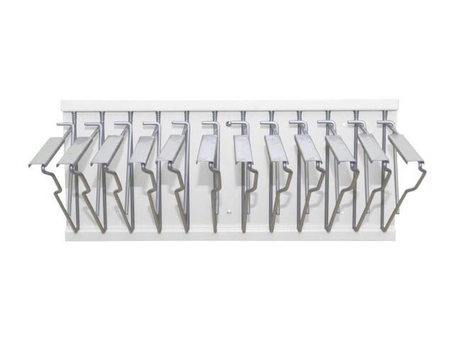 Adir Wall Mount Blueprint Rack - Blue Print Organizer, Poster Wall Mount Display, Map Storage Holder with 12 Pivot Brackets - Plan Rack for Office.