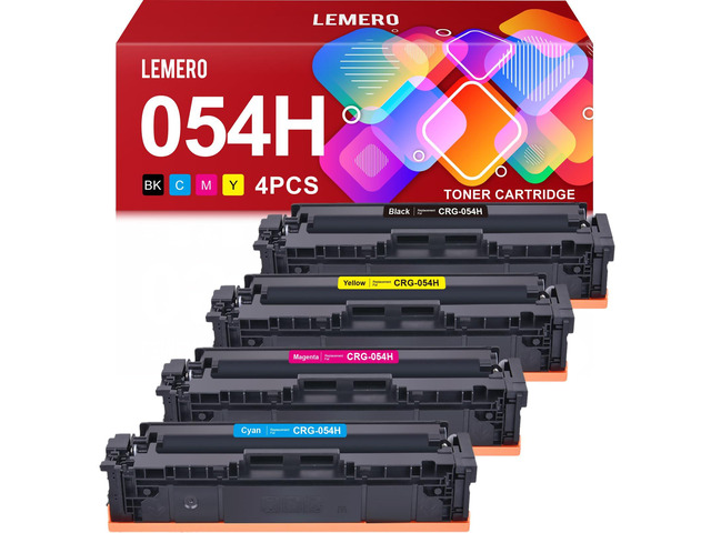 Compatible 054H Toner Cartridge Replacement for Canon 054 054H Toner Cartridges Set for Canon Color ImageCLASS MF644Cdw MF642Cdw LBP622Cdw MF641Cw...
