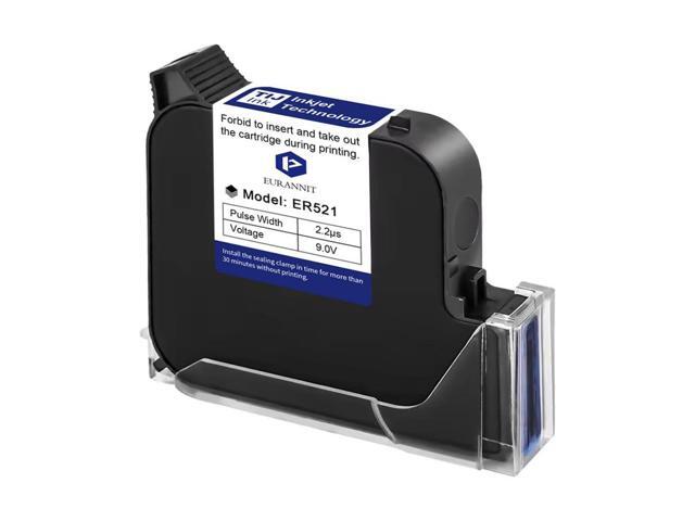 Original Black Ink Cartridge 1inch, 72ml Quick Dry Solvent Ink Replacement for 260E Automatic Inkjet Coding Machine