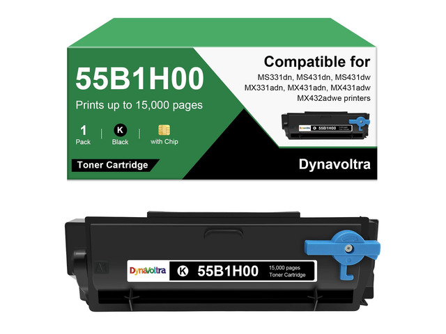 55B1H00 Toner Cartridge Black(15,000 Pages)55B1000 MS331 Toner Compatible for Lexmark ms431 toner cartridge MS331dn, MS431dn, MS431dw, MX331adn,...