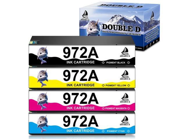 Ink Cartridges Compatible with 972 972A with Chip Upgrade Device for 972X 972A Work with PageWide 377dw 477dw 477dn 577dw 577z 452dn 452dw 552dw...