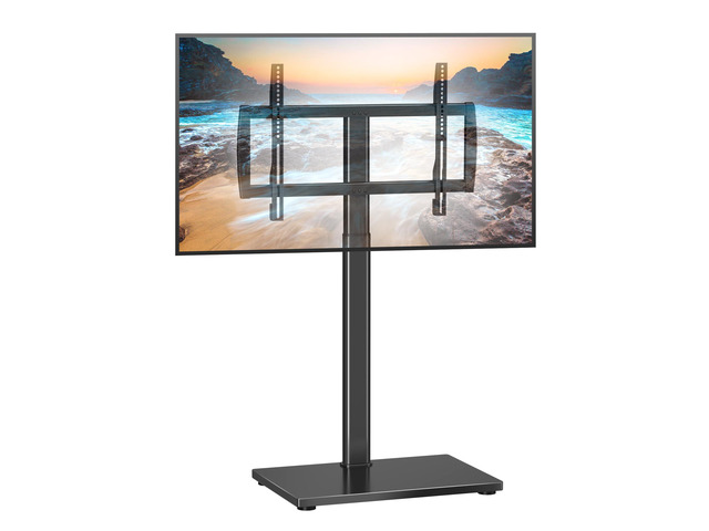 Universal Pedestal TV Stand with Bracket for 32'-75' TVs Floor TV Stand w/Cable Management Holds 132lbs Max VESA 600x400mm TS004H